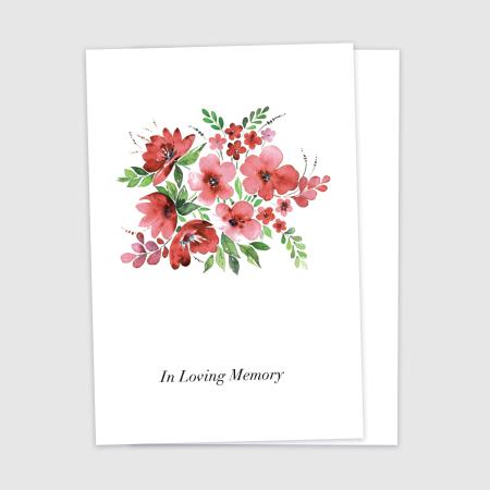 In Loving Memory - Red Flowers